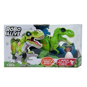 Robo Alive Attacking Green T-Rex Battery Powered Robotic Toy Zuru